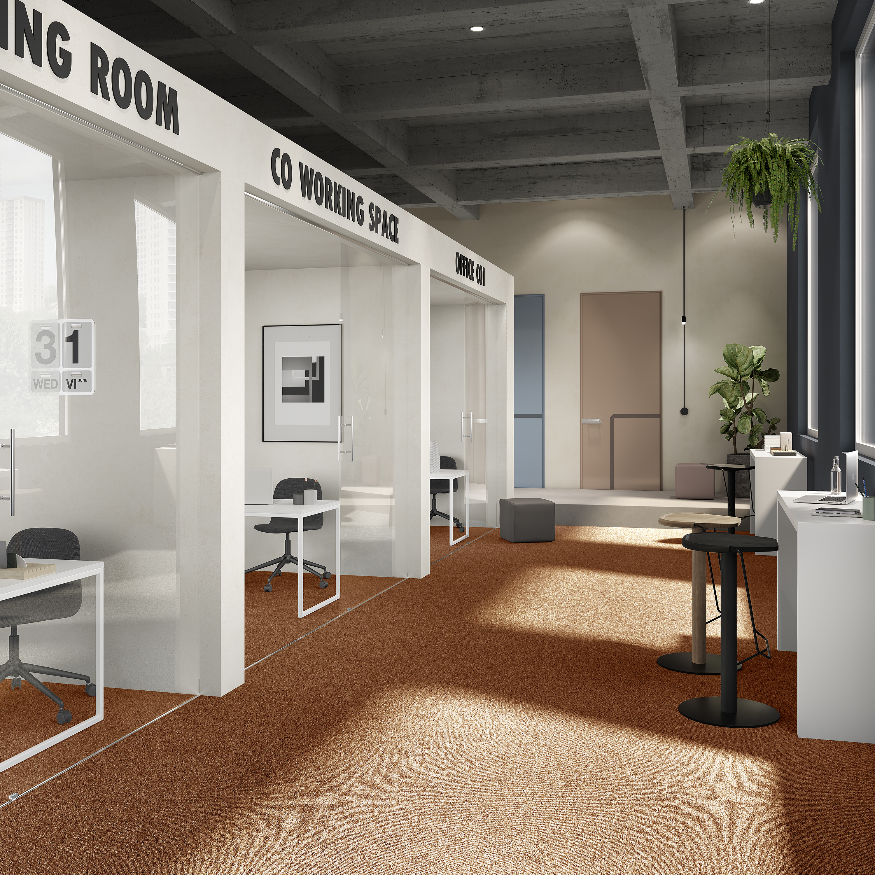 Ковровая плитка Medusa Tile 84 (500*500*5 мм) — купить в Тольятти