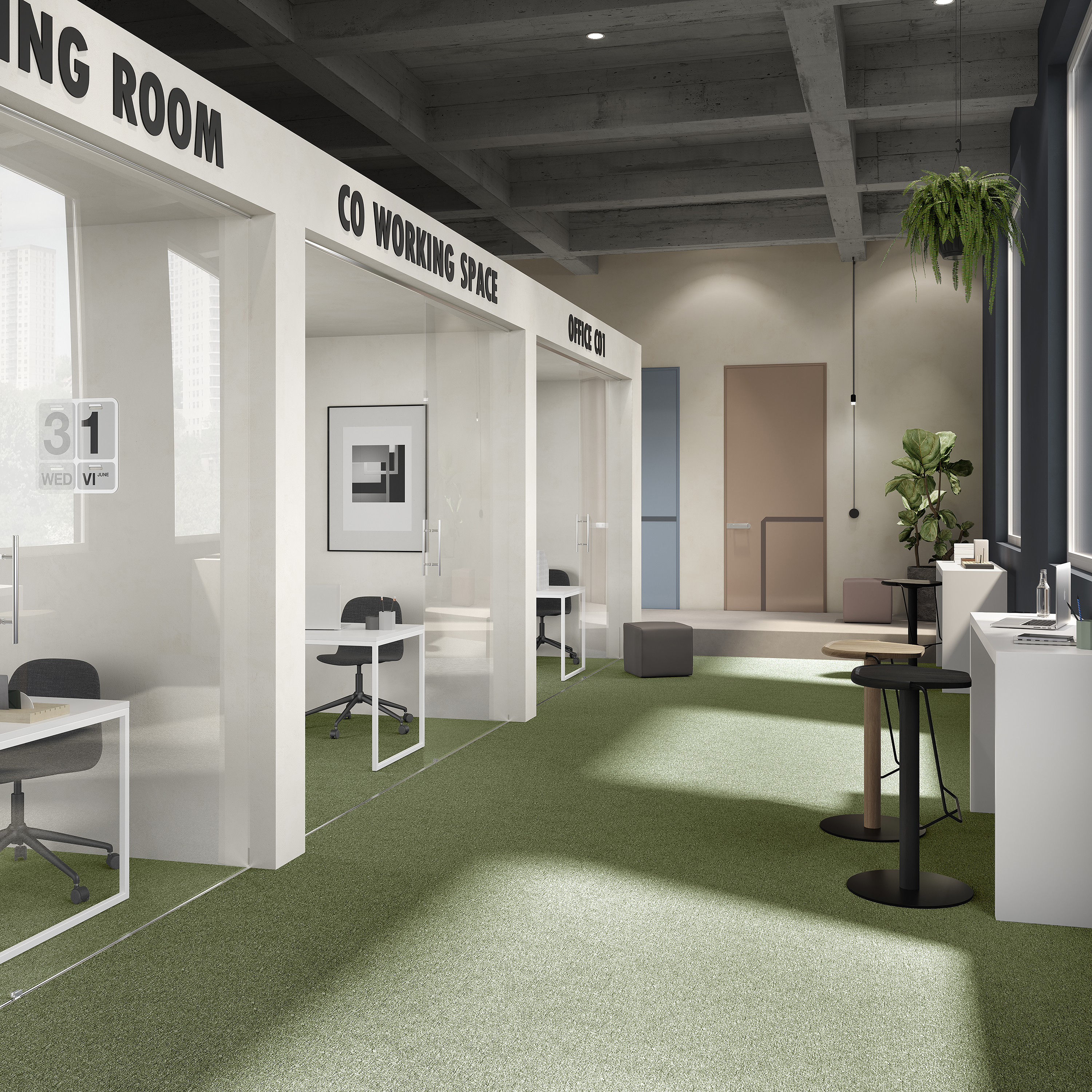 Ковровая плитка Medusa Tile 21 (500*500*5 мм) — купить в Тольятти