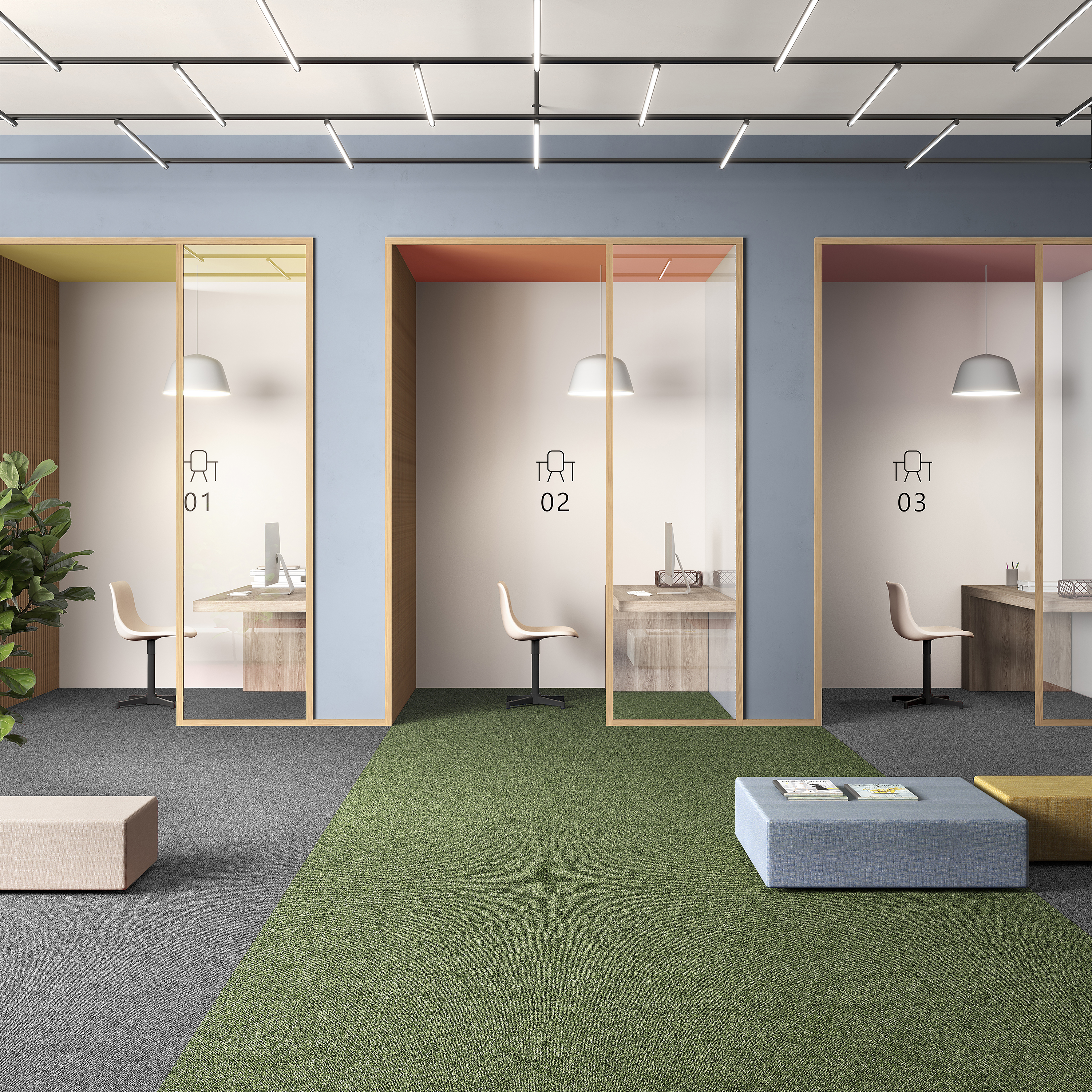 Ковровая плитка Medusa Tile 21 (500*500*5 мм) — купить в Тольятти