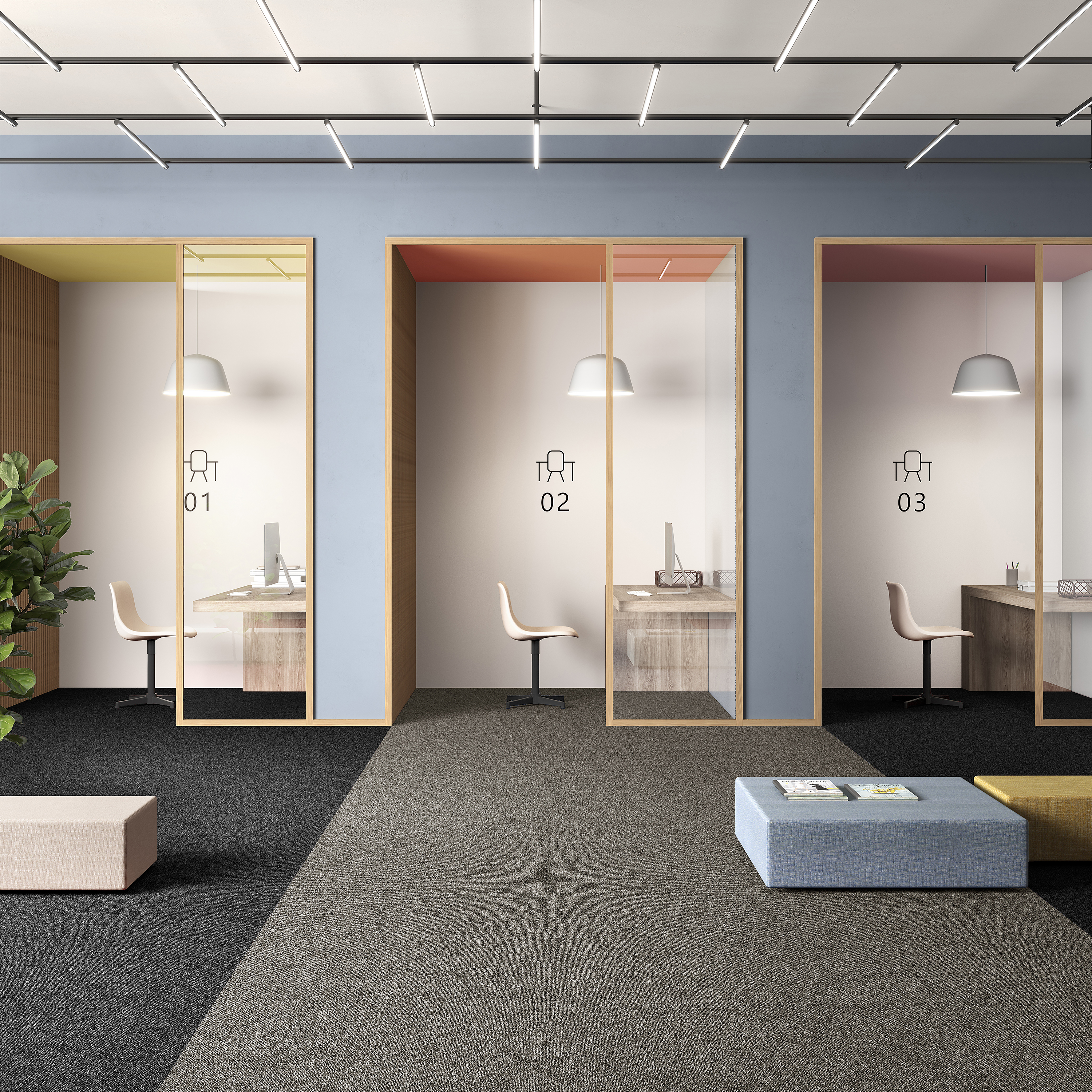 Ковровая плитка Medusa Tile 40 (500*500*5 мм) — купить в Тольятти