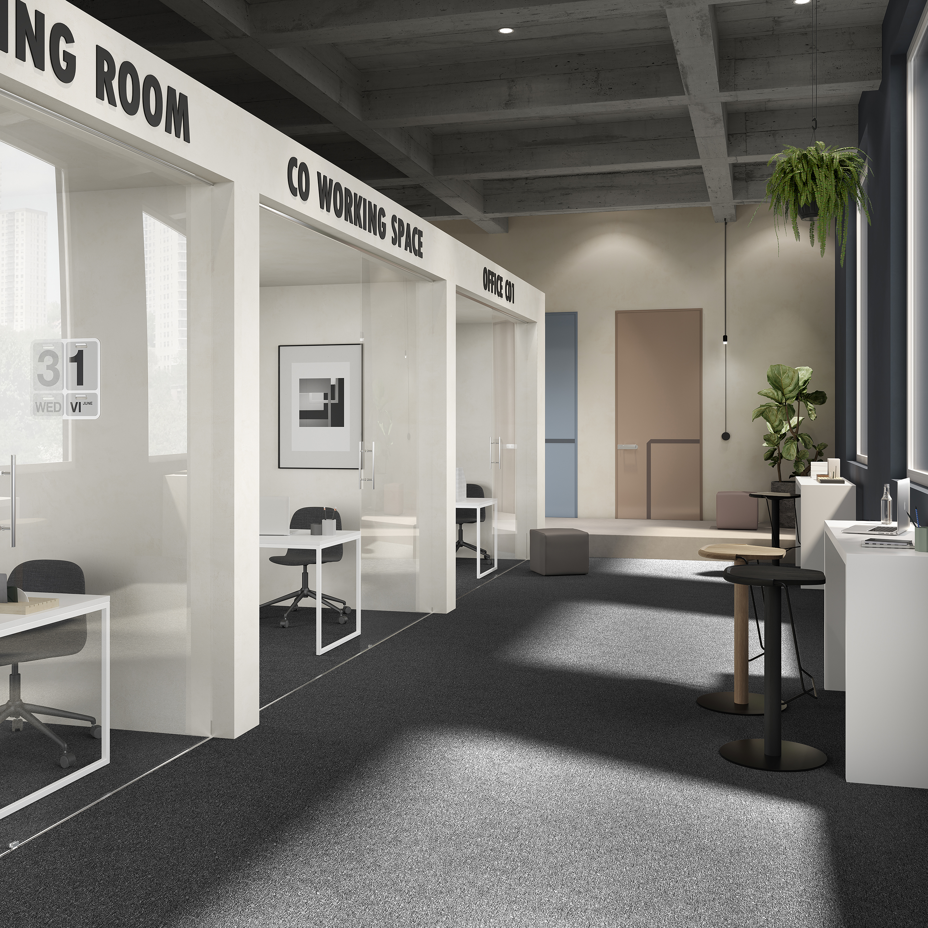 Ковровая плитка Medusa Tile 99 (500*500*5 мм) — купить в Тольятти