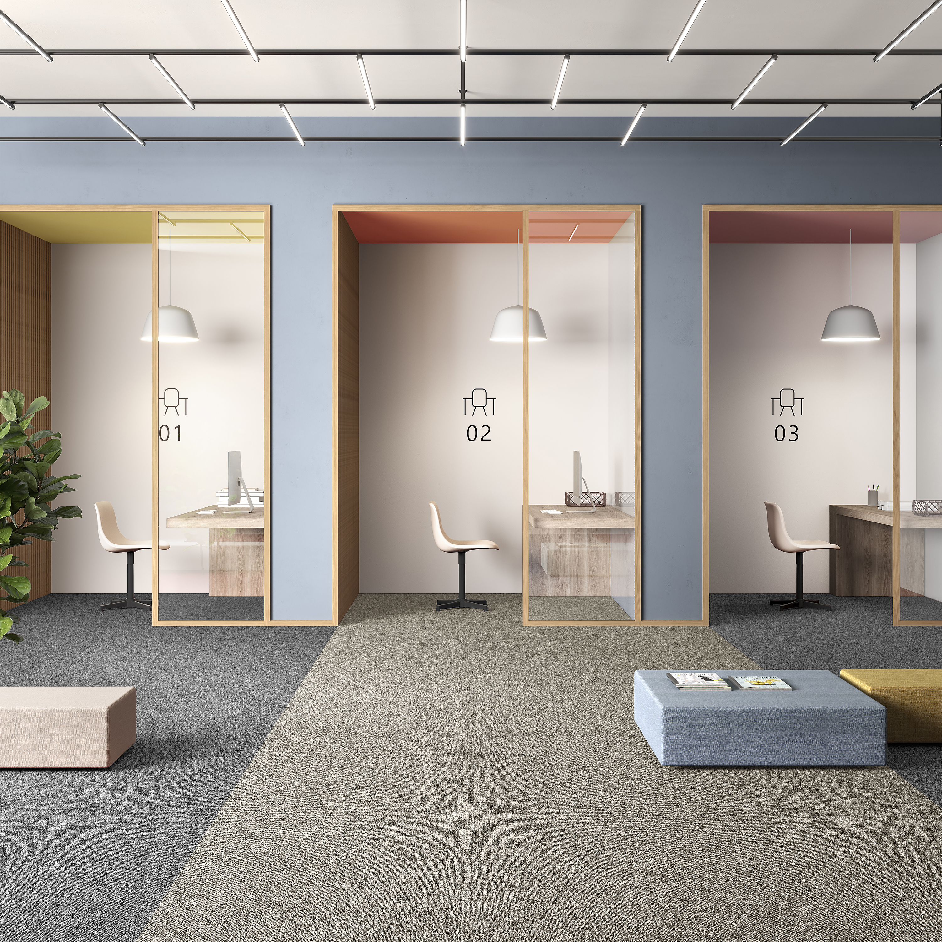 Ковровая плитка Medusa Tile 33 (500*500*5 мм) — купить в Тольятти