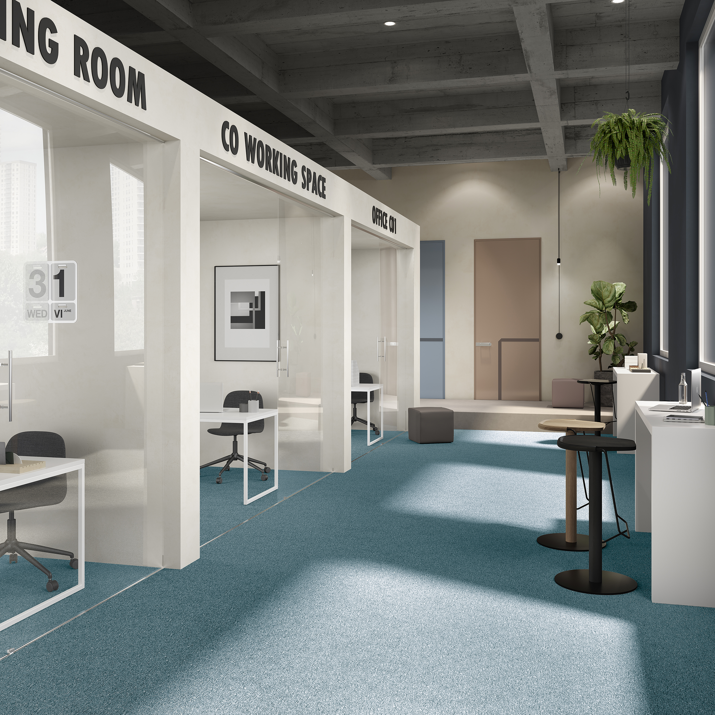 Ковровая плитка Medusa Tile 70 (500*500*5 мм) — купить в Тольятти