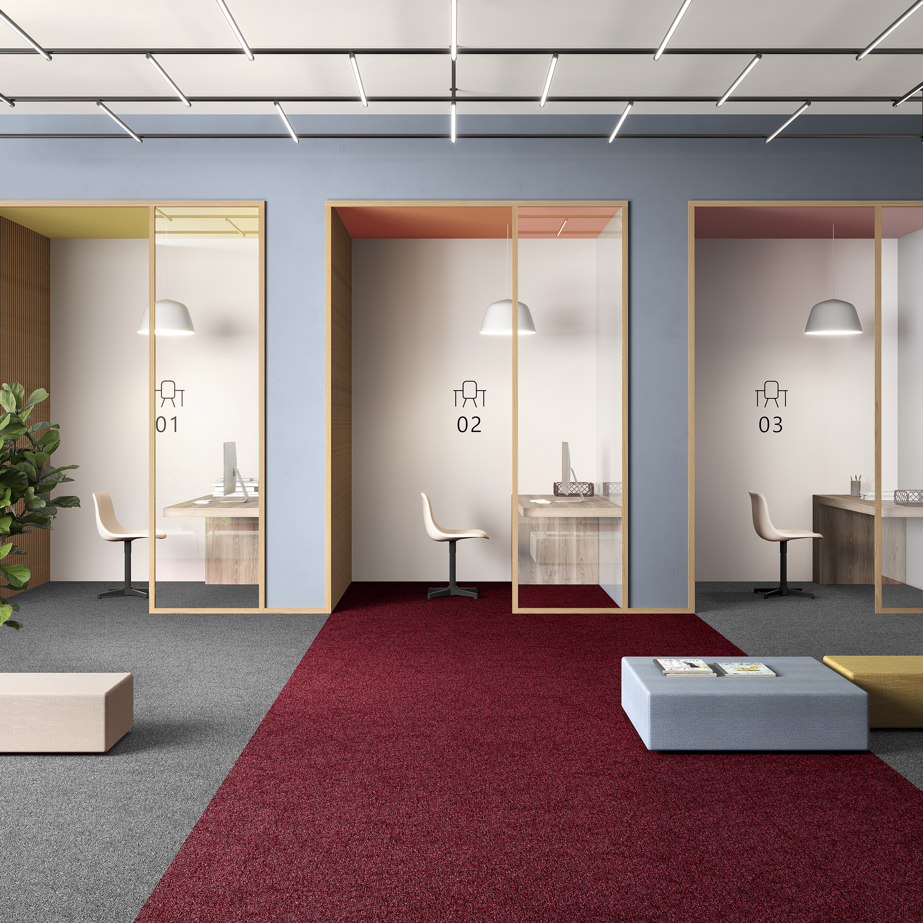 Ковровая плитка Medusa Tile 11 (500*500*5 мм) — купить в Тольятти