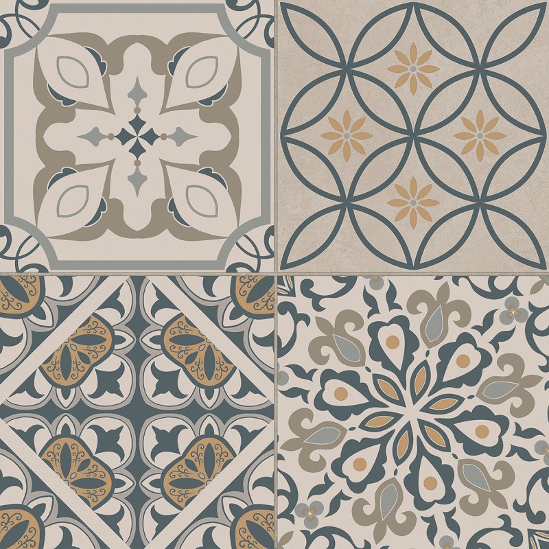 Керамогранит Jam Blue 405x405 неполированный мультиколор JA02 — купить в Тольятти