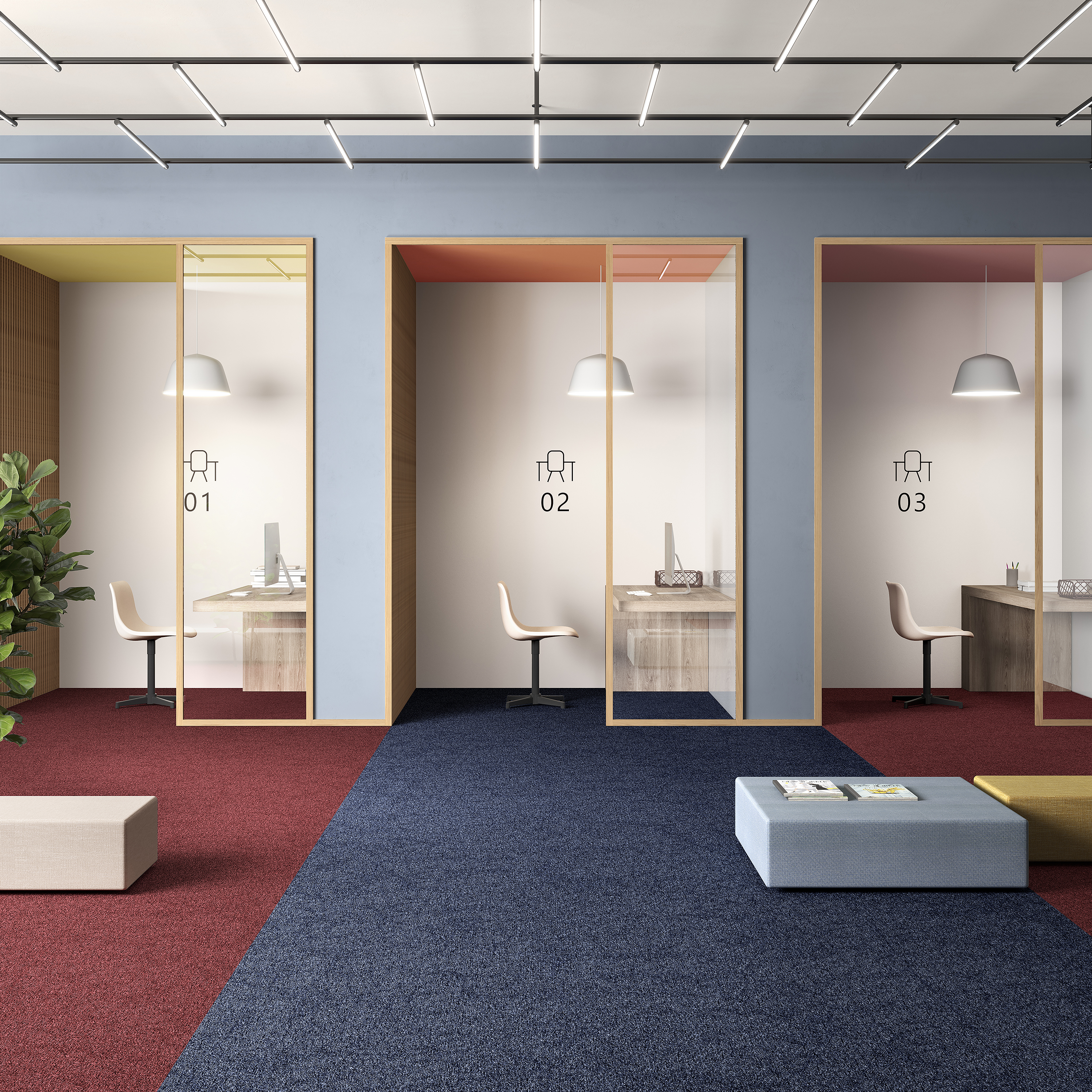 Ковровая плитка Medusa Tile 77 (500*500*5 мм) — купить в Тольятти