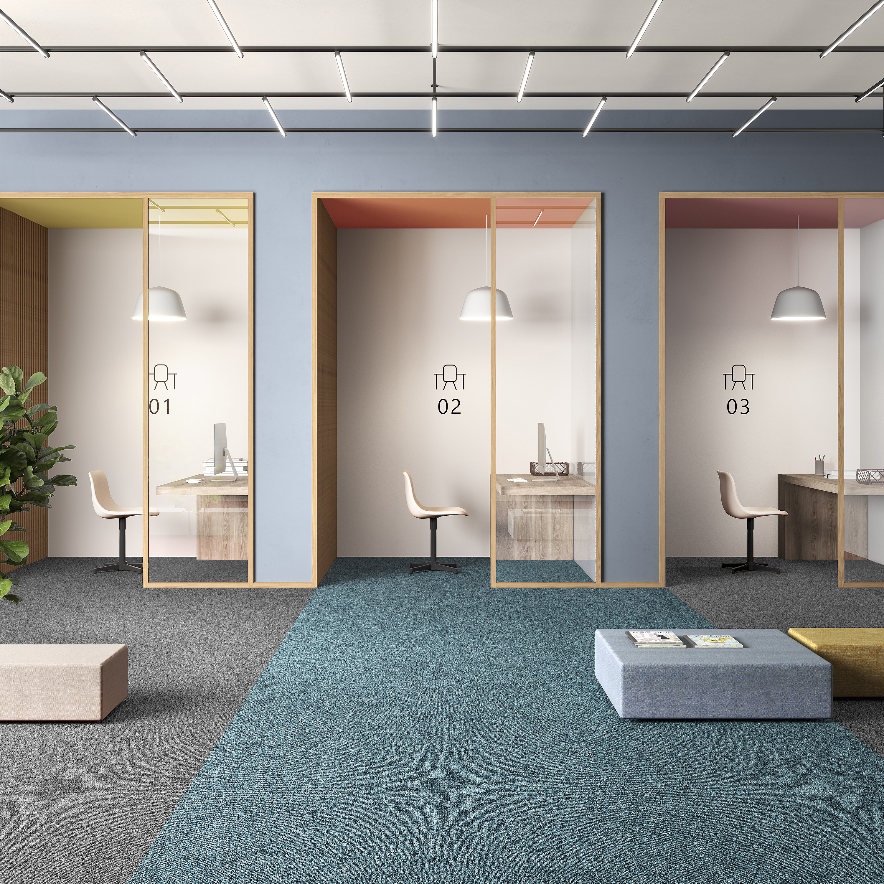 Ковровая плитка Medusa Tile 70 (500*500*5 мм) — купить в Тольятти