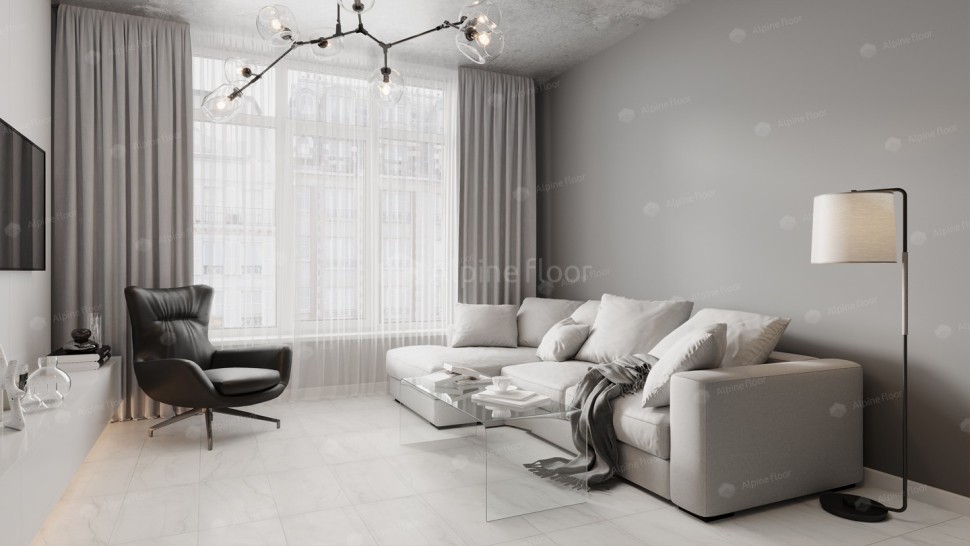 Виниловая плитка "Alpine Floor" Light Stone Брайс (608*303*2,5 мм) — купить в Тольятти