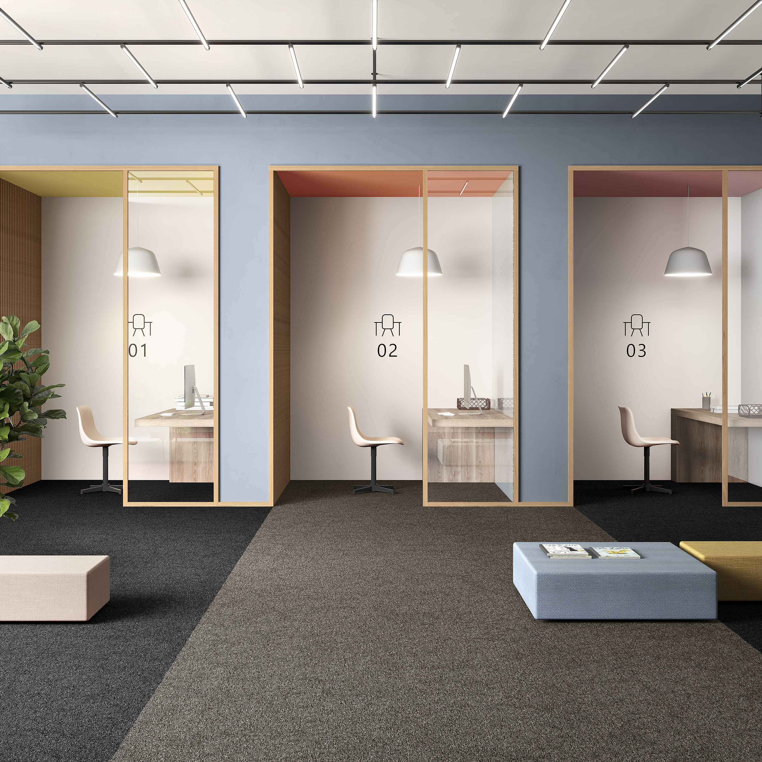 Ковровая плитка Medusa Tile 43 (500*500*5 мм) — купить в Тольятти