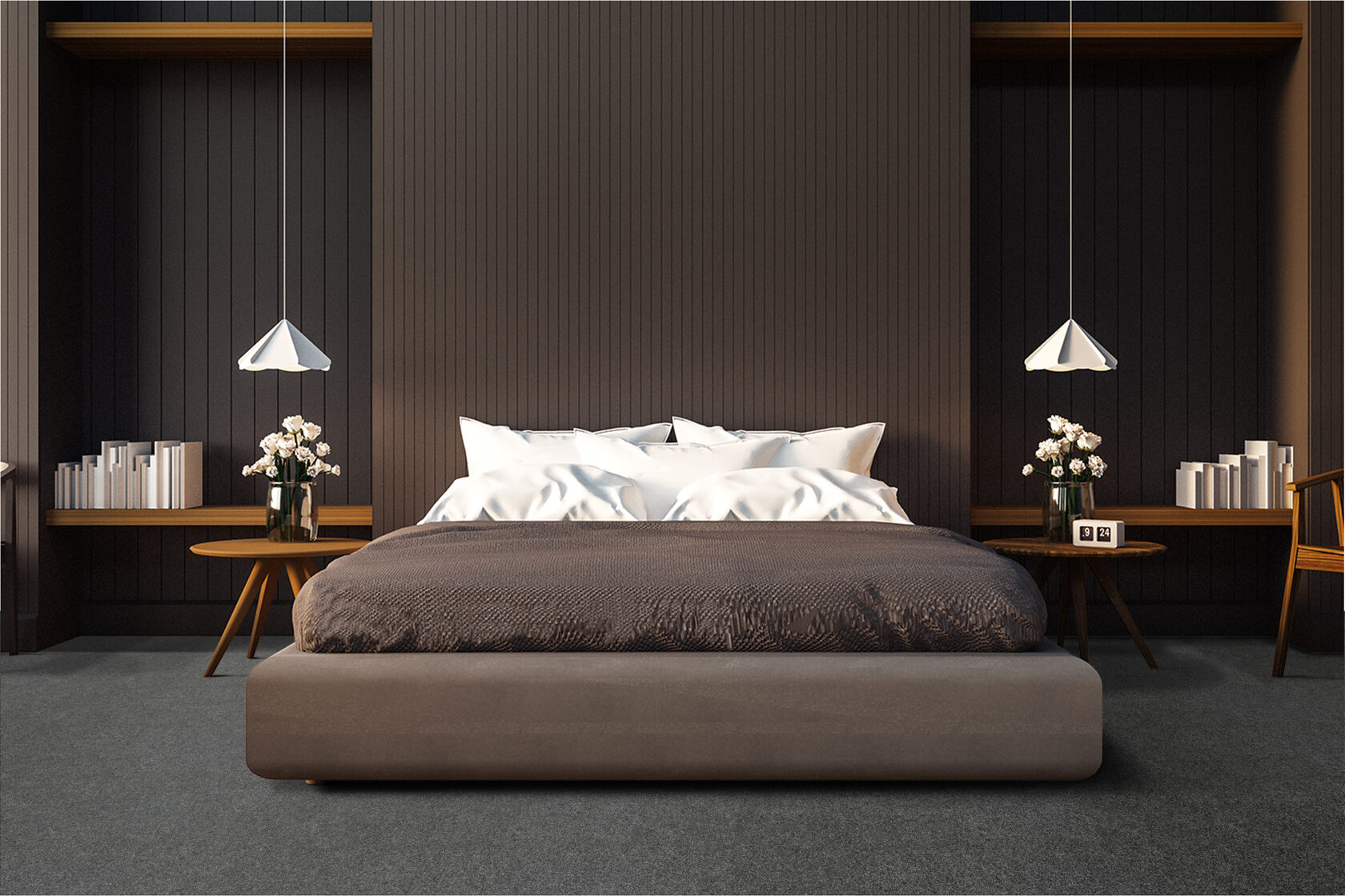 Ковровое покрытие "Bonkeel" Color Rib Ebony 98 (ширина 1м/3м/4м) — купить в Тольятти