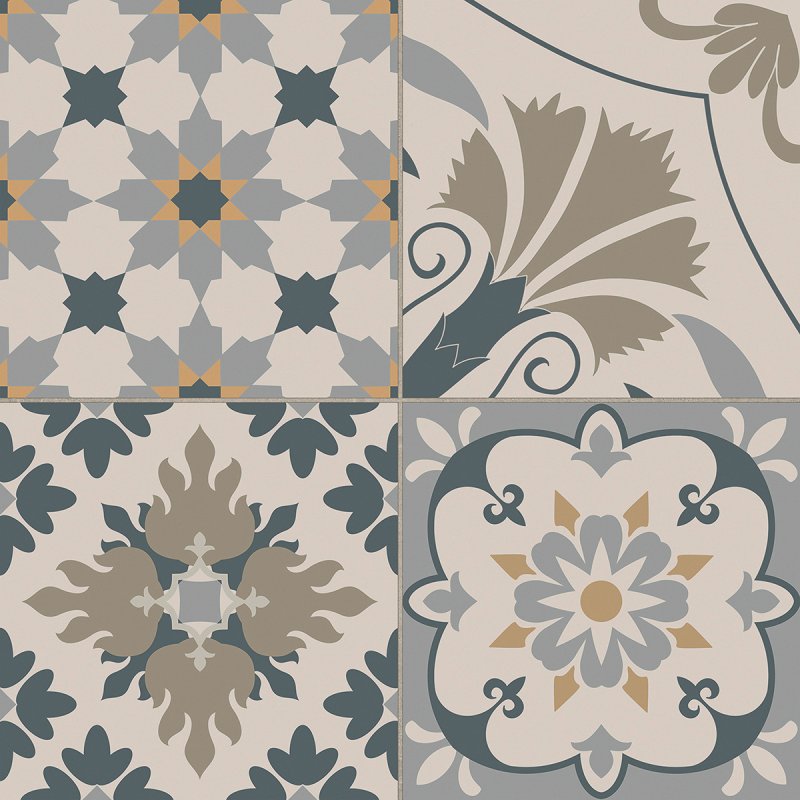 Керамогранит Jam Blue 405x405 неполированный мультиколор JA02 — купить в Тольятти