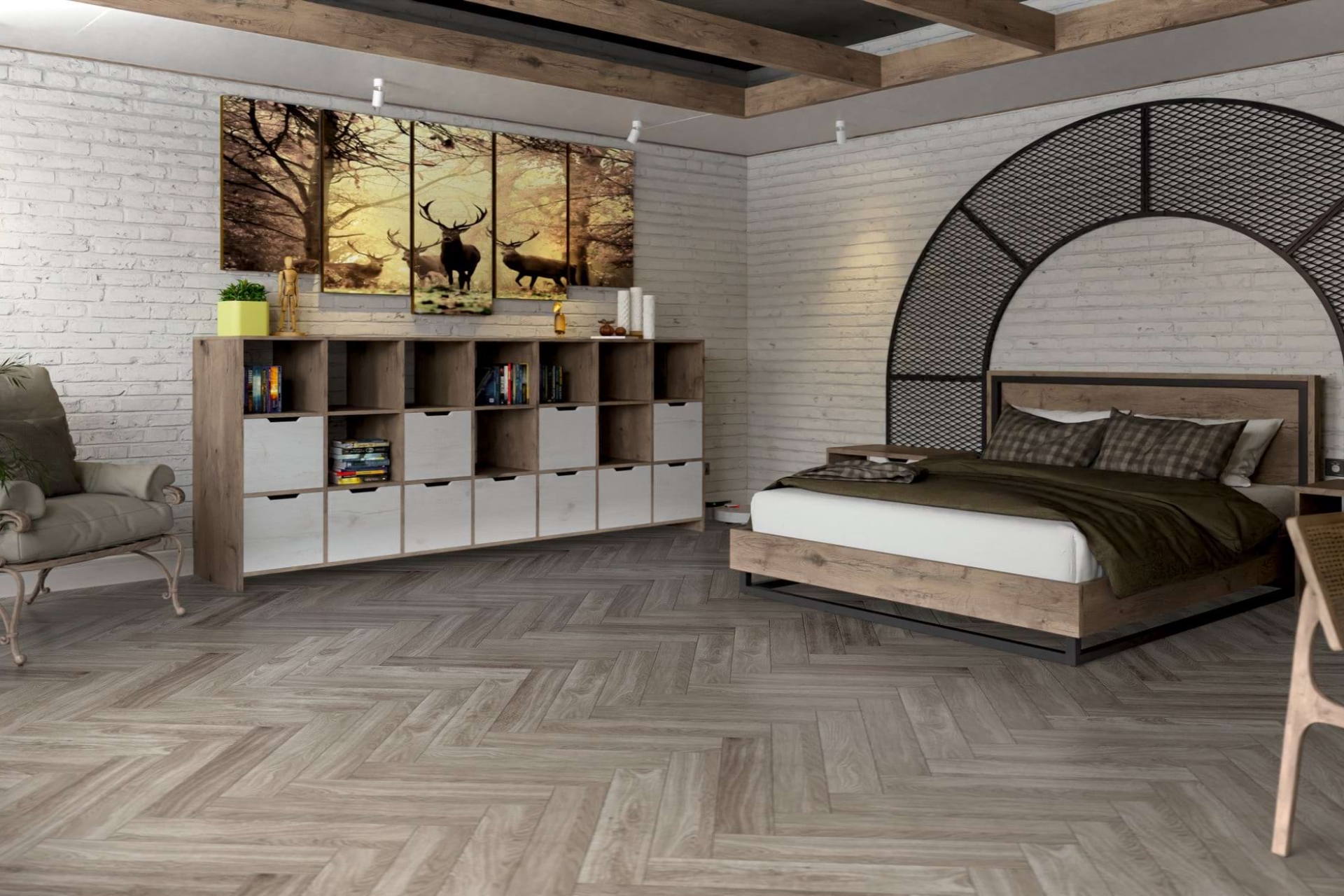 Инженерный паркет «Damy Floor» Скандинавский (укладка елочкой) — купить в Тольятти