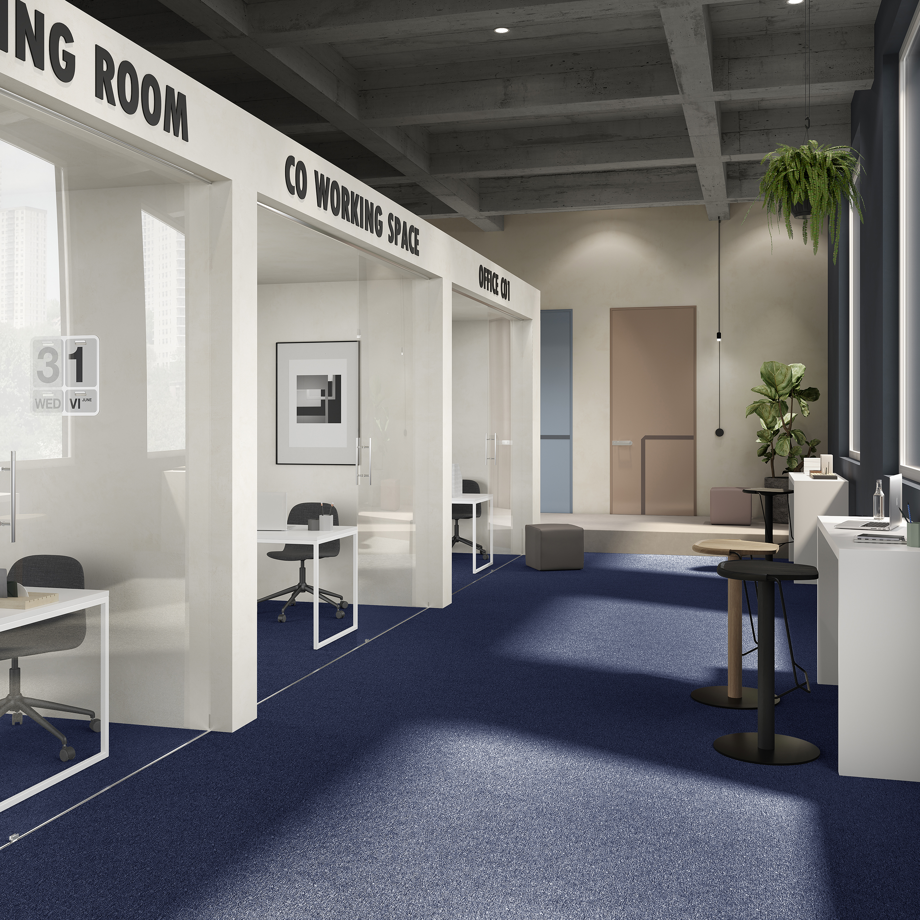 Ковровая плитка Medusa Tile 77 (500*500*5 мм) — купить в Тольятти